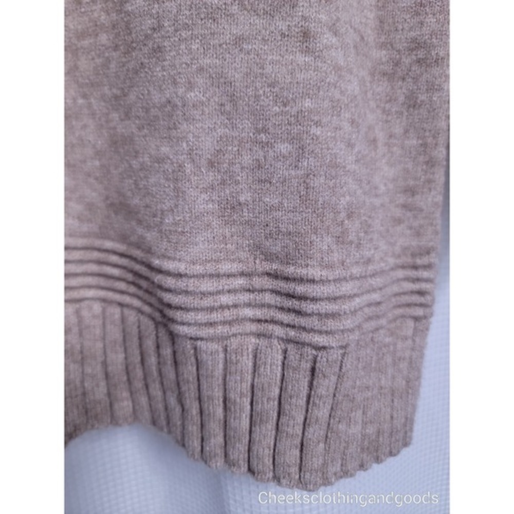 Anthropologie Margarita Button Shoulder Oversized Beige Sweater size MEDIUM - Picture 6 of 10
